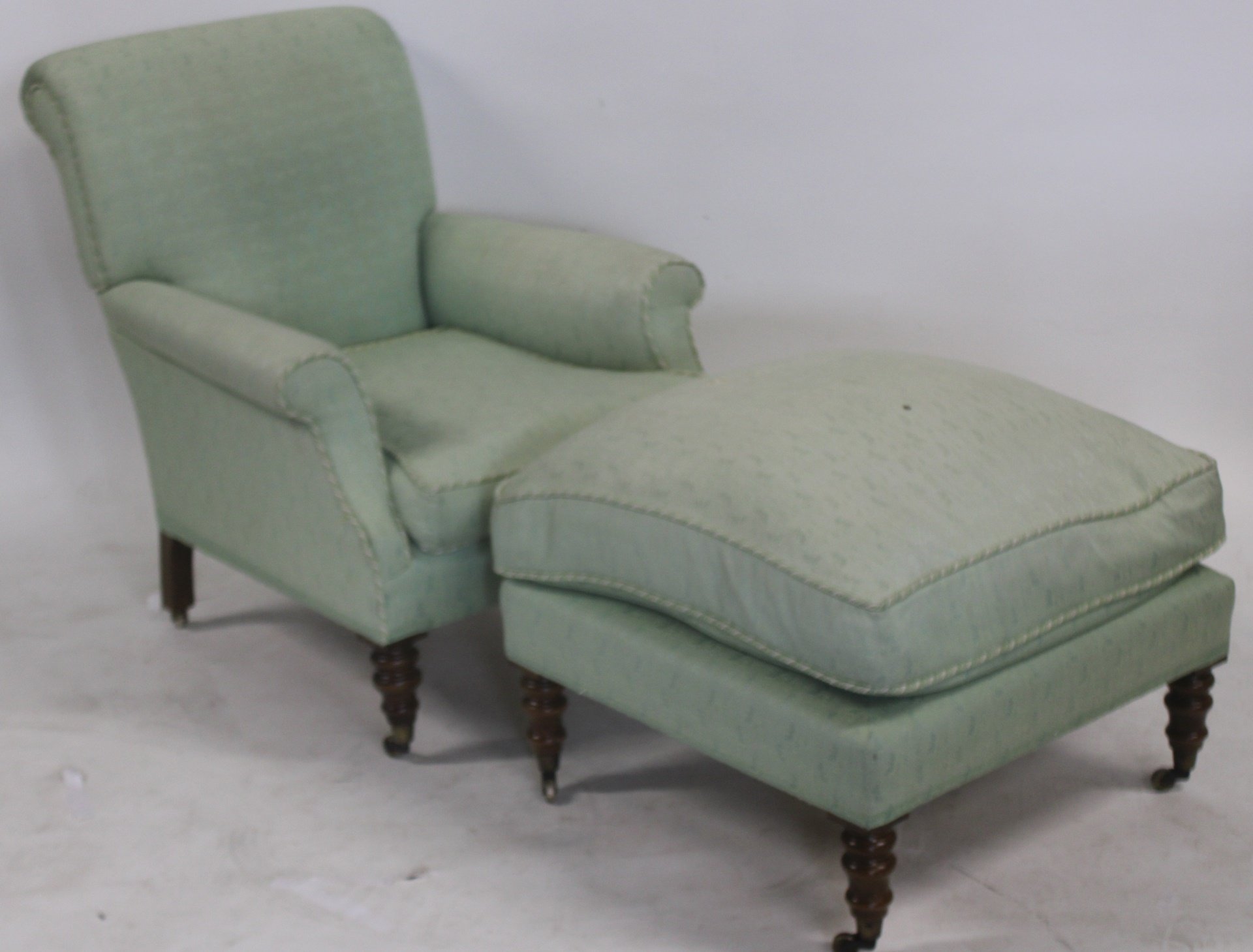 VINTAGE GEORGE SMITH STYLE UPHOLSTERED 3bac89