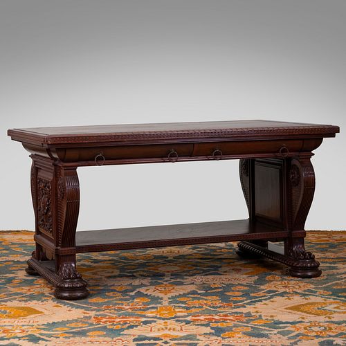 RENAISSANCE REVIVAL MAHOGANY AND