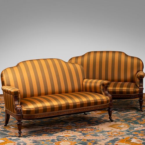 PAIR OF RENAISSANCE REVIVAL ROSEWOOD 3bad65