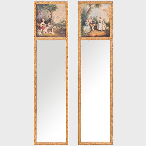 PAIR OF LOUIS XVI STYLE PAINTED