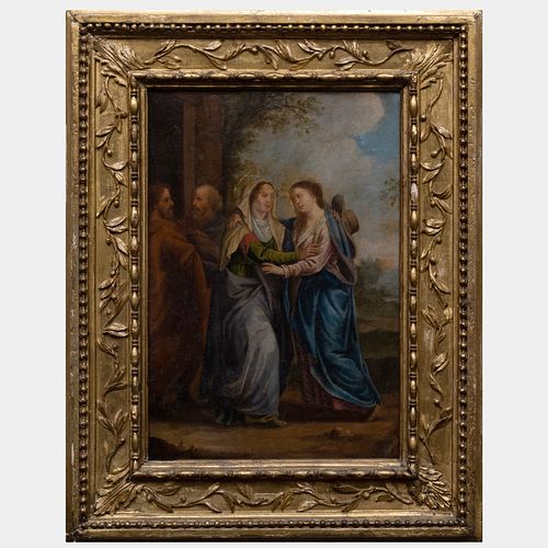 EUROPEAN SCHOOL BIBLICAL SCENEOil 3bae71