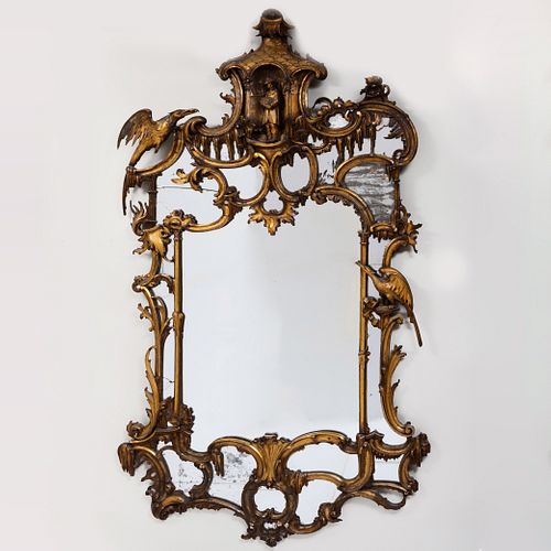 LARGE GEORGE III STYLE GILTWOOD