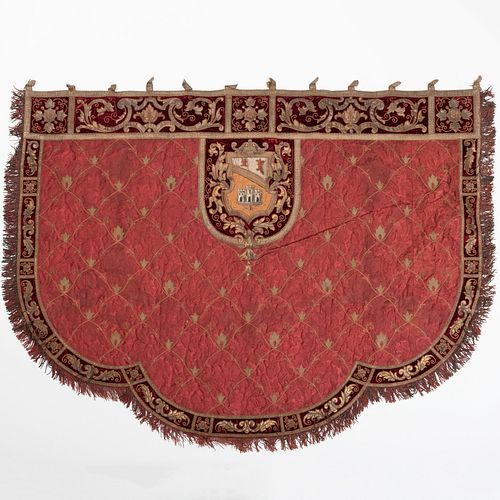 RENAISSANCE STYLE EMBROIDERED SILK