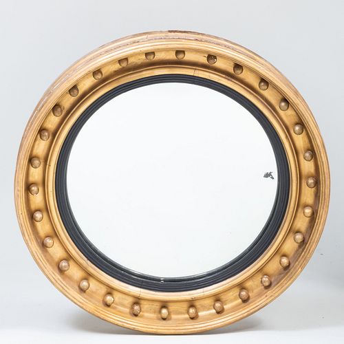 REGENCY GILTWOOD AND EBONIZED CONVEX 3baf24