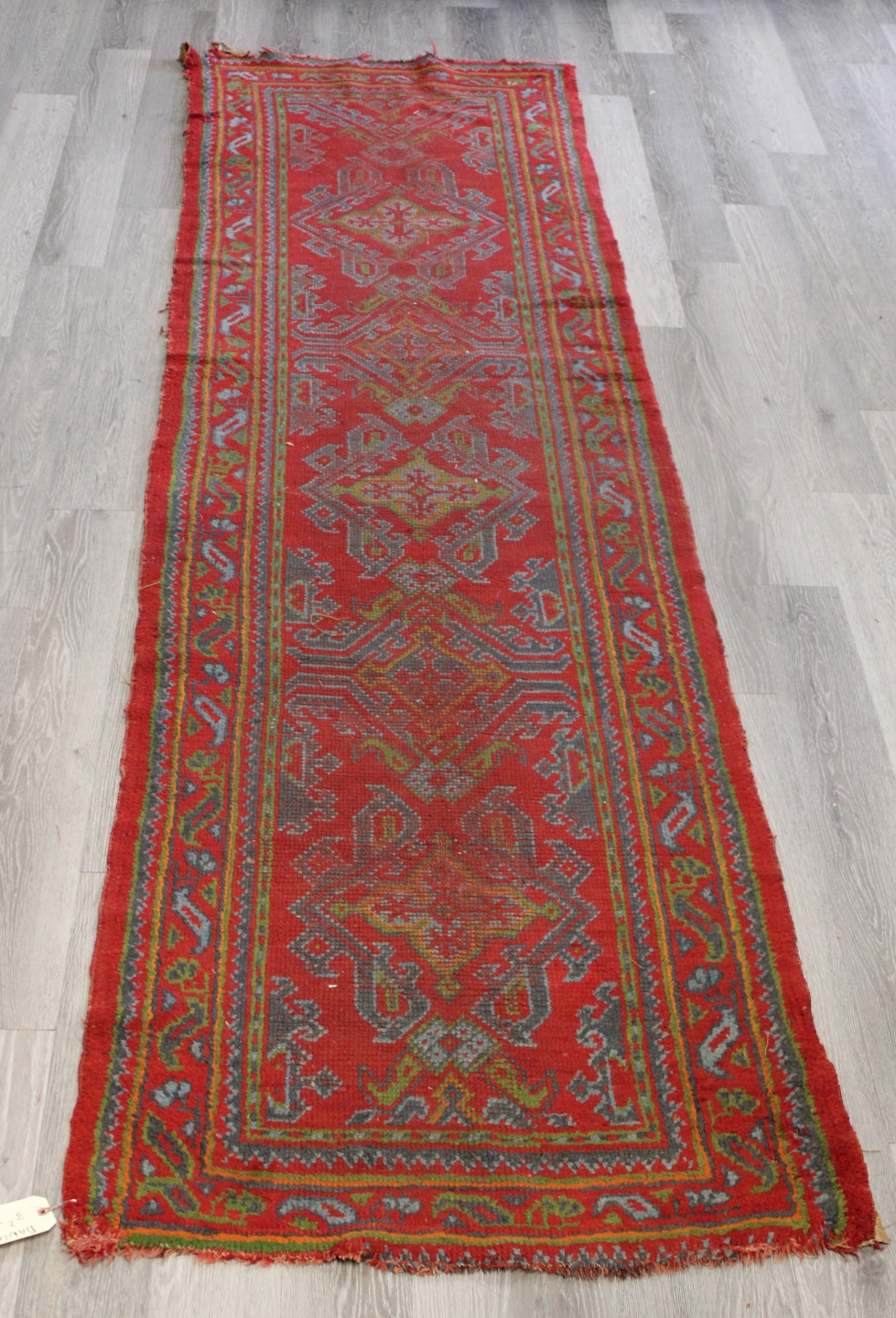 ANTIQUE AND FINELY HAND WOVEN RUNNER 3bafa5