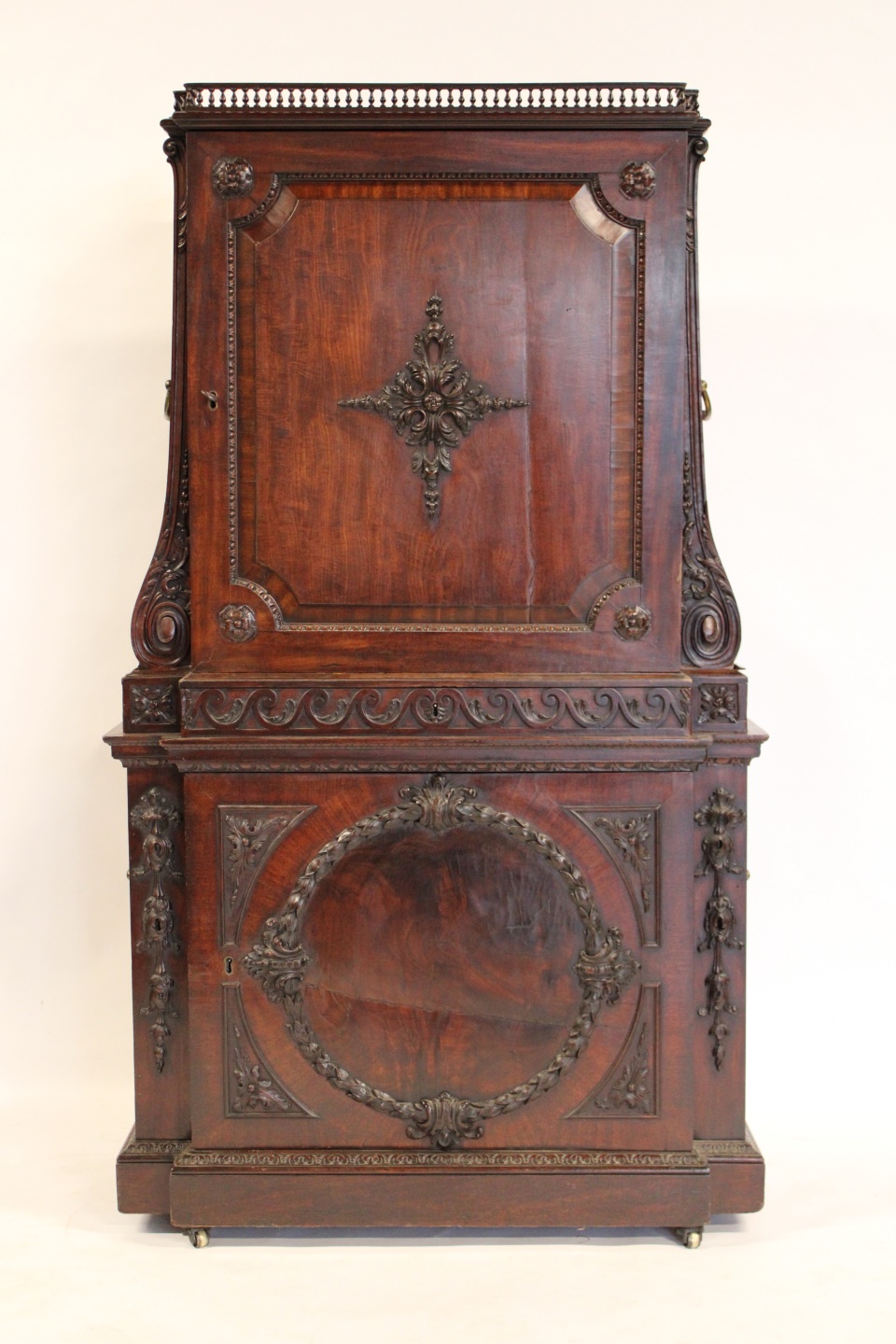 ANTIQUE MAHOGANY CAMPAIGN STYLE 3bafad