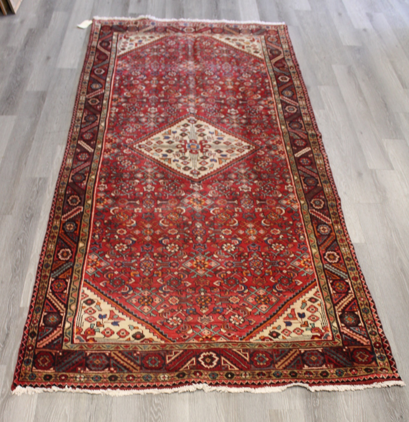 ANTIQUE AND FINELY HAND WOVEN RUNNER 3bafa6