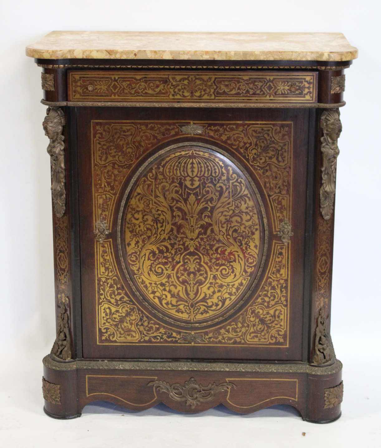 VINTAGE BRASS INLAID BOULLE STYLE 3bafd7