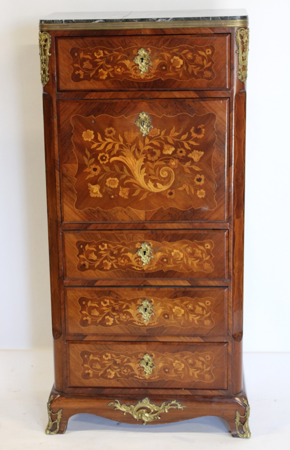 19TH CENTURY MARQUETRY INLAID,