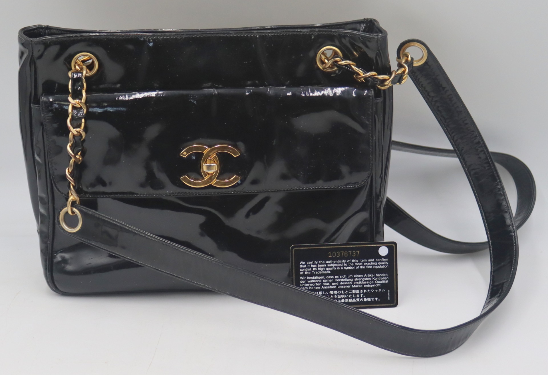 COUTURE CHANEL PATENT LEATHER 3bb06a