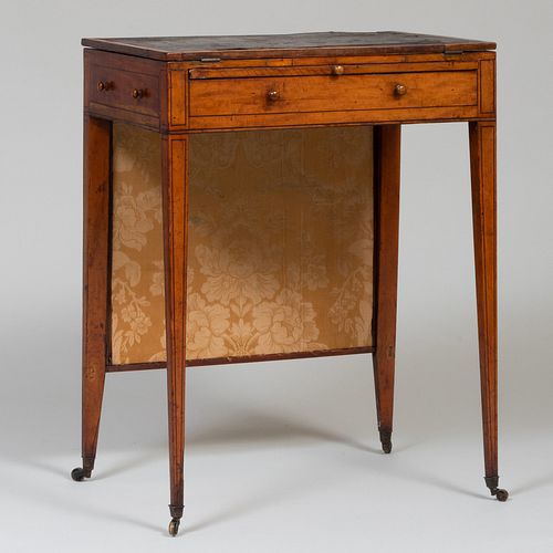 GEORGE III INLALID MAHOGANY WRITING 3bb099