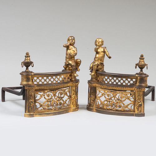 PAIR OF LOUIS XVI STYLE ORMOLU 3bb0e1