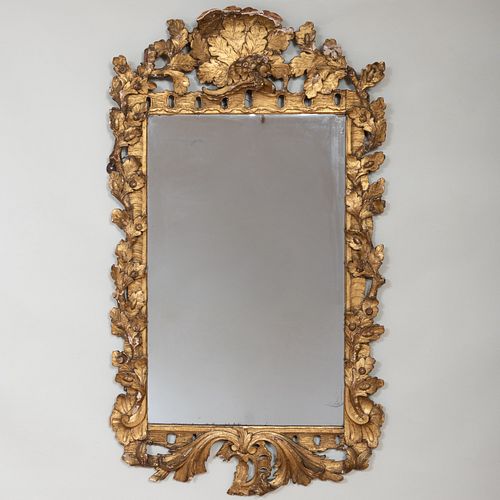 VICTORIAN GILTWOOD MIRROR4 ft  3bb0ed