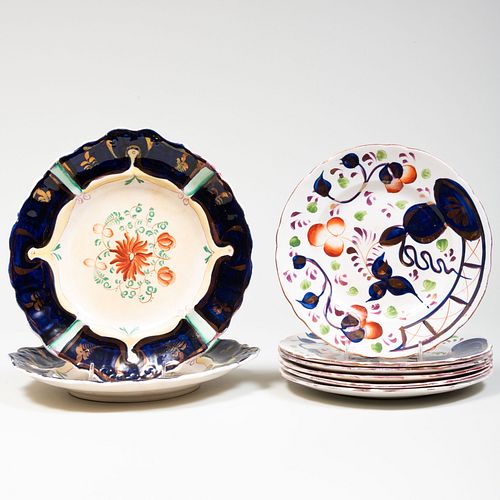 GROUP OF ENGLISH PORCELAIN PLATESComprising:

A