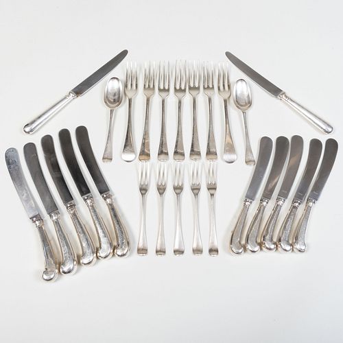 ASSEMBLED ENGLISH PART FLATWARE SERVICEComprising:

Six