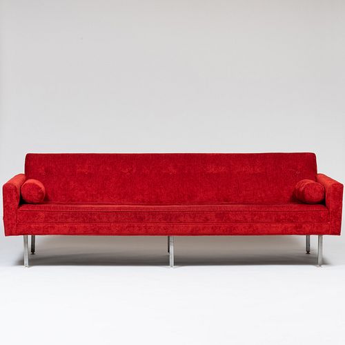 KNOLL STYLE VELVET UPHOLSTERED