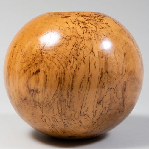 PHILIP MOULTHROP BURL WOOD VASEIncised 3bb19c