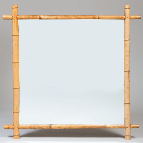 PAINTED BAMBOO SQUARE MIRROR48 3bb1a8