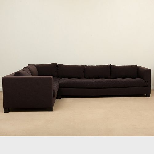 CHRISTIAN LIAIGRE BROWN UPHOLSTERED 3bb204