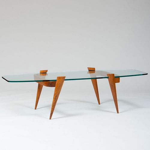 ATTRIBUTED TO GIO PONTI WALNUT