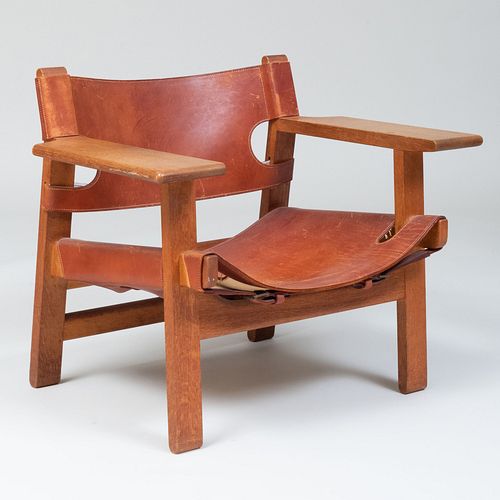 BORGE MOGENSEN OAK AND LEATHER