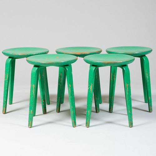 SET OF FIVE MODERN TURNER GREEN 3bb25e