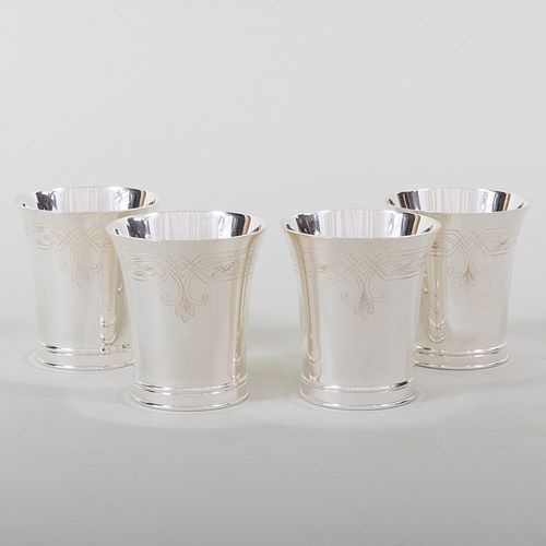 SET OF FOUR ENGLISH SILVER JULEP 3bb291