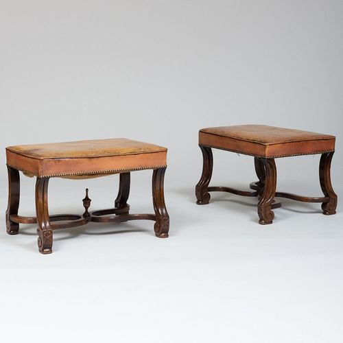 PAIR OF ITALIAN BAROQUE STYLE WALNUT