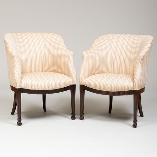 PAIR OF GEORGE III STYLE MAHOGANY