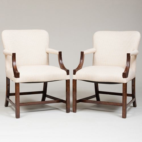 PAIR OF GEORGE III STYLE MAHOGANY 3bb354