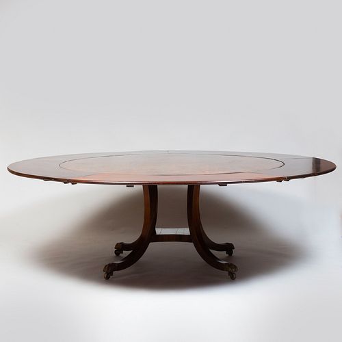 REGENCY STYLE MAHOGANY DINING TABLE 3bb40e