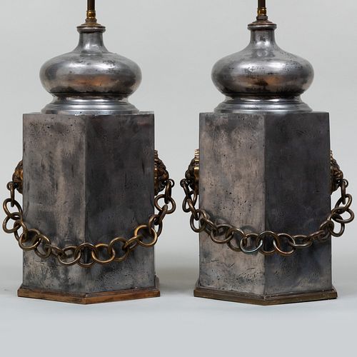 PAIR OF CONTINENTAL CANISTERS MOUNTED 3bb447