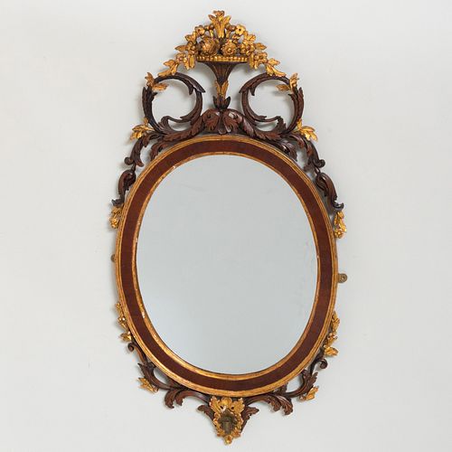 GEORGE III MAHOGANY AND PARCEL GILT 3bb44c