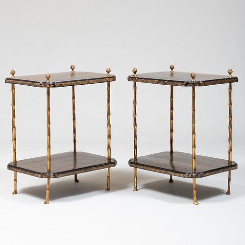 PAIR OF GILT BRONZE MOUNTED JAPANNED 3bb469