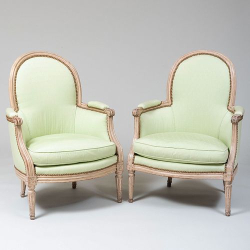 PAIR OF LOUIS XVI STYLE PAINTED