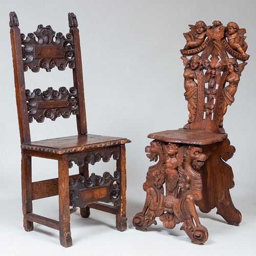 ITALIAN CARVED WALNUT SGABELLO 3bb4fb