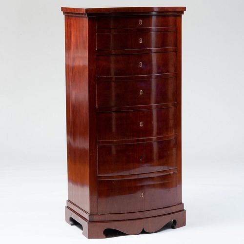 DANISH NEOCLASSICAL MAHOGANY BOW FRONT 3bb522