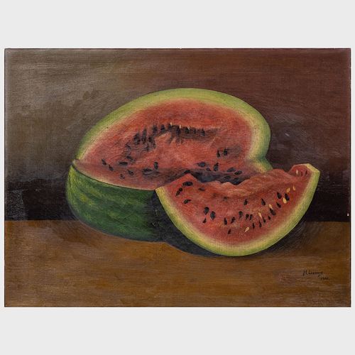 H W LANDIS WATERMELONOil on canvas  3bb562