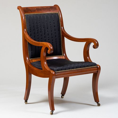 LARGE LATE FEDERAL STYLE MAHOGANY