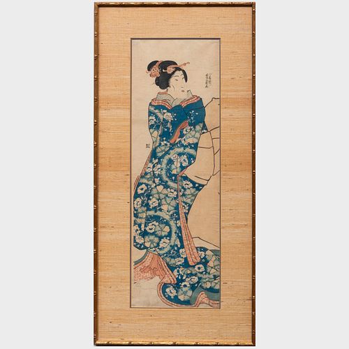 UTAGAWA YOSHIKAZU BEAUTY DIPTYCHWoodcut 3bb5fe