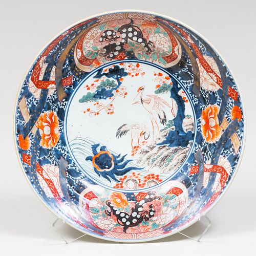 JAPANESE IMARI PORCELAIN CHARGERUnmarked 21 3bb607