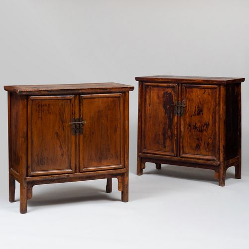 PAIR OF CHINESE JUMU MONKEY CHESTS39 3bb623