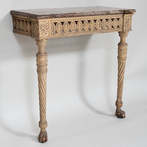 ITALIAN NEOCLASSICAL PAINTED CONSOLE 3bb637