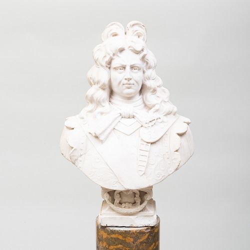 CONTINENTAL CARVED MARBLE BUST