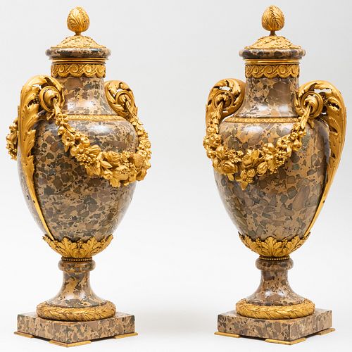 FINE PAIR LOUIS XVI STYLE ORMOLU MOUNTED 3bb6f9