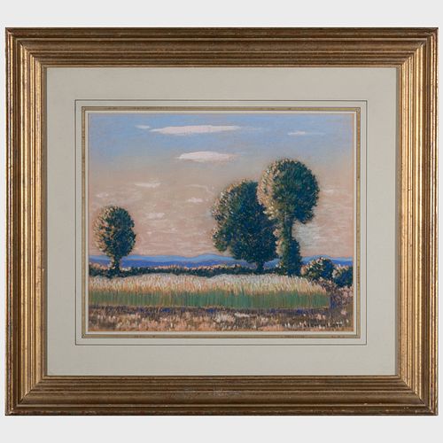 NORMAN LLOYD 1894 1983 LANDSCAPEColored 3bb768