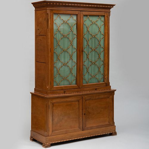 CONTINENTAL INLAID MAHOGANY BOOKCASEThe 3bb76d