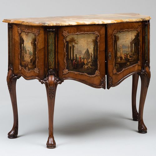 ITALIAN ROCOCO STYLE WALNUT AND