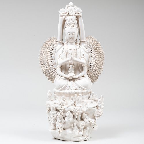 CHINESE WHITE GLAZED PORCELAIN