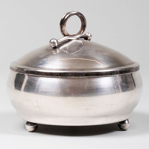 JENSEN STYLE SILVER PLATE BOX AND 3bb853